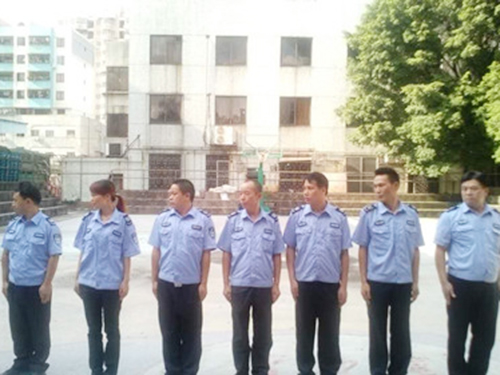 三水健力宝塑料厂护卫点消防演练
